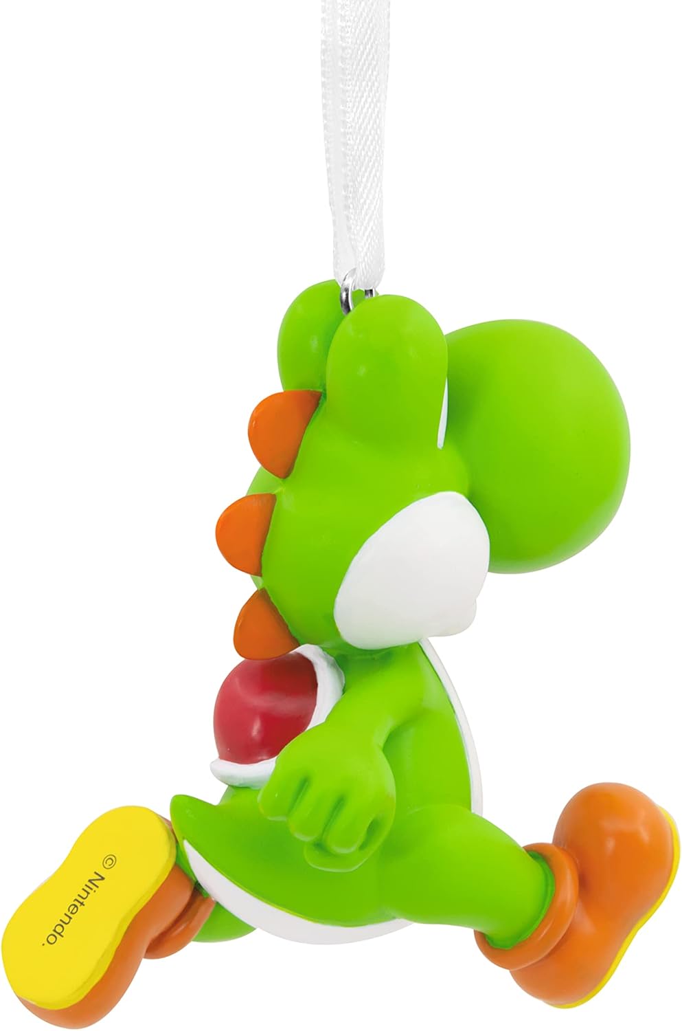 Hallmark Nintendo Super Mario Yoshi resin Christmas tree ornament, festive tree decoration featuring Yoshi from Super Mario.