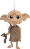 Hallmark Harry Potter Dobby the Elf Christmas ornament hanging on a decorated tree for holiday decor.