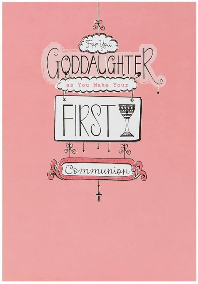 Hallmark First Communion greeting card for Goddaughter with religious design and heartfelt message for special occasion