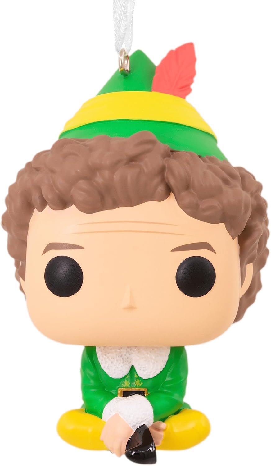 Hallmark collectable Funko Pop! Buddy the Elf Christmas ornament hanging decoration for holiday decor and gifts