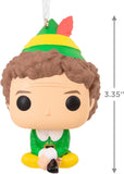 Hallmark Funko Pop Buddy the Elf Christmas ornament hanging decoration, collectible holiday decor for Christmas celebrations.