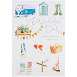 Hallmark Father's Day card titled "Time to Celebrate" with a medium-sized design, featuring a heartfelt message for dads.