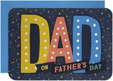 Hallmark Father's Day card featuring a little red car design, celebrating Dad with a cheerful and colorful illustration.