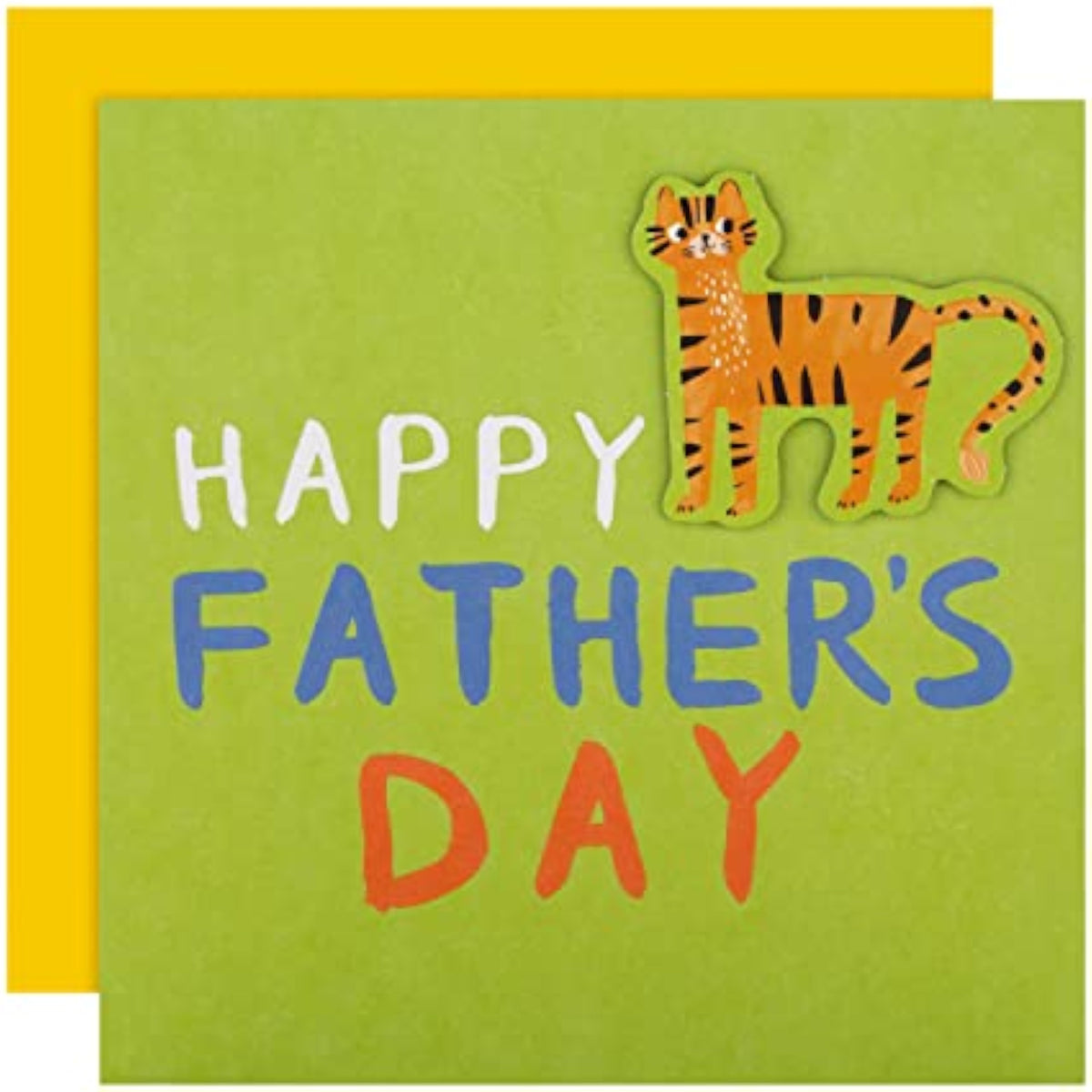 Hallmark Father's Day Card featuring a cute illustrated tiger design, perfect for celebrating dads with a charming, colorful illustration.
