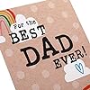 Hallmark Father's Day card for Dad with fold-out design and banner illustration, featuring colorful artwork and heartfelt message.