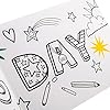 Hallmark Father's Day card for dad with fold-out banner design, featuring space for coloring and heartfelt messages.