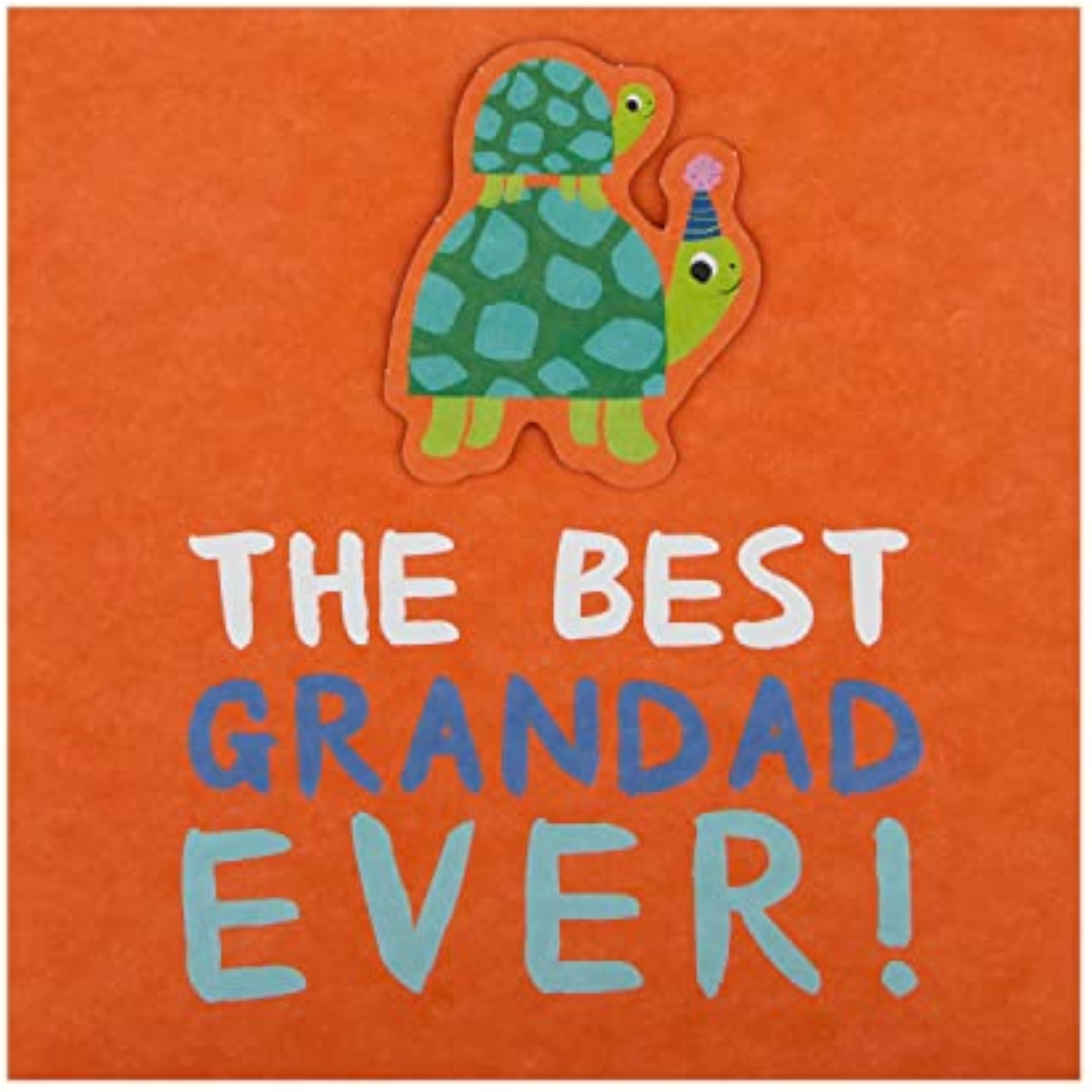 Hallmark Father's Day card for Grandad featuring a cute tortoise design and colorful illustrations.