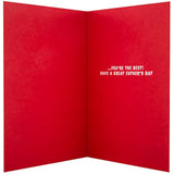 Funny Hallmark Father's Day Card featuring a 'Top 10 Things' design with humorous illustrations for dad.