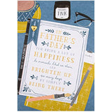 Hallmark large Father's Day card with traditional poetic verse design, featuring heartfelt message and classic artwork.