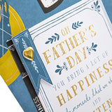 Hallmark large Father's Day card with traditional poetic verse design, featuring classic artwork and heartfelt message.