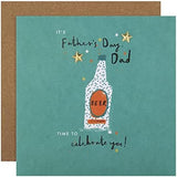 Hallmark Father's Day card titled "Time to Celebrate Dad" with colorful design and heartfelt message for dads.