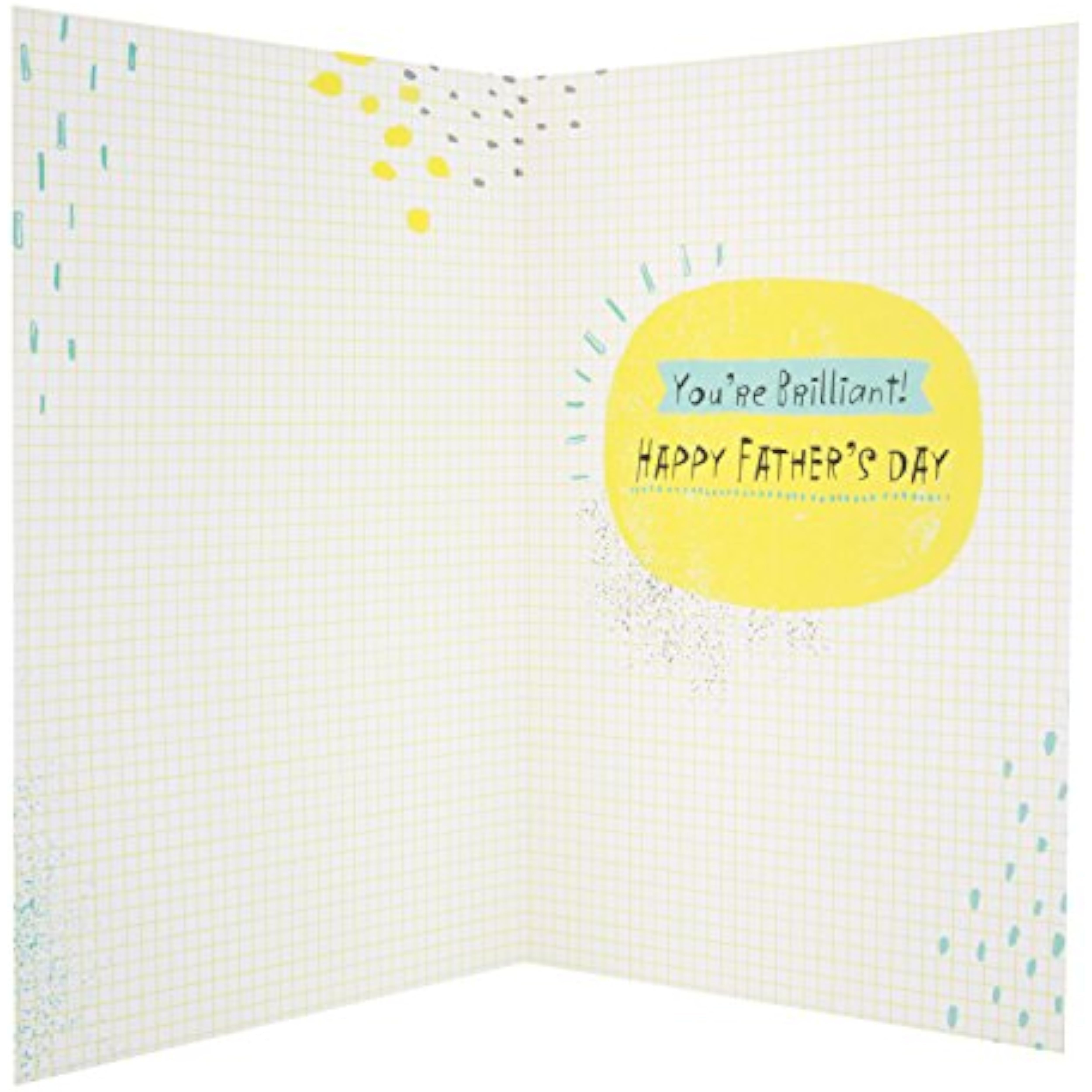 Hallmark Father's Day Card "Thanks" with a medium size greeting card design featuring heartfelt message and decorative elements.