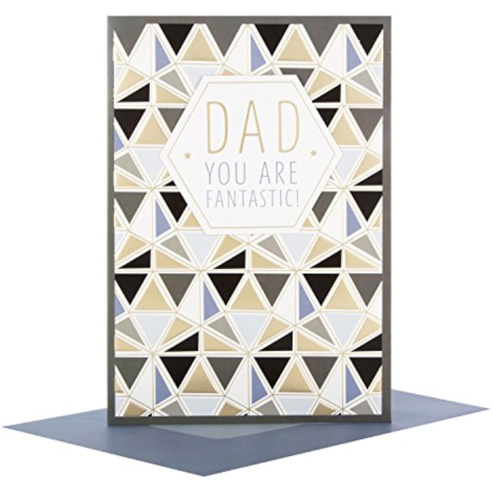 Hallmark Father's Day card for dad with "You Are Fantastic" message, featuring colorful design on medium-sized greeting card.