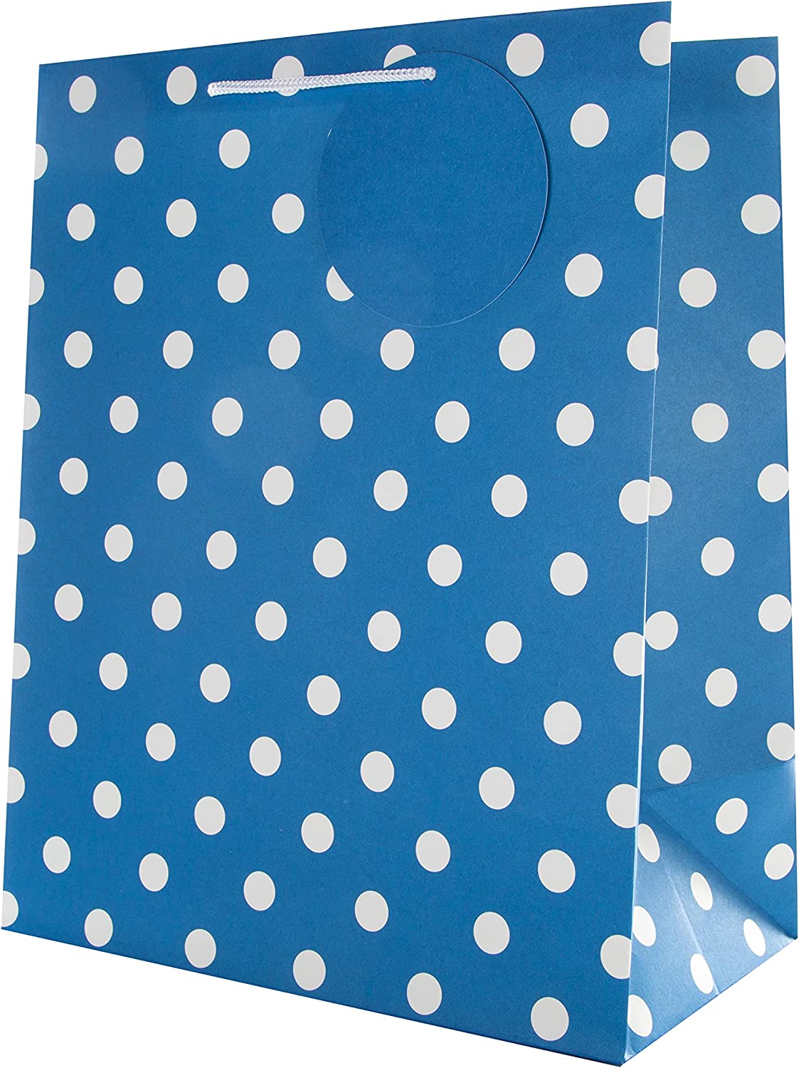 Hallmark multi-occasion gift bag bundle with three essential-sized gift bags featuring contemporary blue designs.
