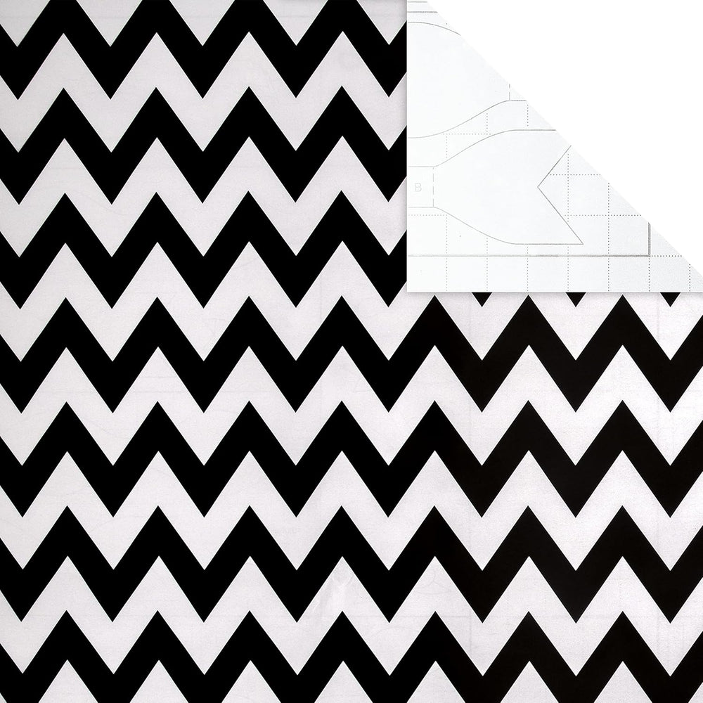 Hallmark black gift wrapping paper roll, 2 meters long, suitable for wrapping presents and gift packaging.