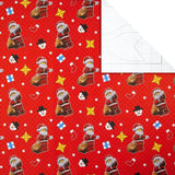Hallmark Christmas Lego-themed gift wrapping paper multipack with three rolls, each 4 meters long, featuring festive Lego designs.