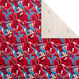 Hallmark Spider-Man non-foil gift wrap with colorful comic book design, 2 meters long, ideal for wrapping presents.