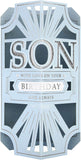 Hallmark birthday greeting card for son with classic laser cut 3D design, featuring intricate details and heartfelt message.