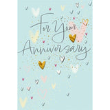 Hallmark anniversary greeting card featuring elegant design, perfect for celebrating special milestones with loved ones