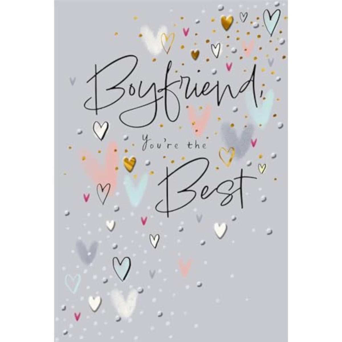 Hallmark greeting card for boyfriend's birthday with "You're the Best" message, featuring colorful, cheerful design.