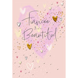 Hallmark greeting card for fiancée with "You're Beautiful" message, featuring floral and romantic design for birthday celebration.