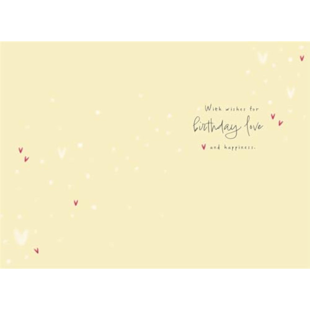 Hallmark greeting card for fiancée's birthday with a heartfelt message, featuring a beautiful design perfect for celebrating her.