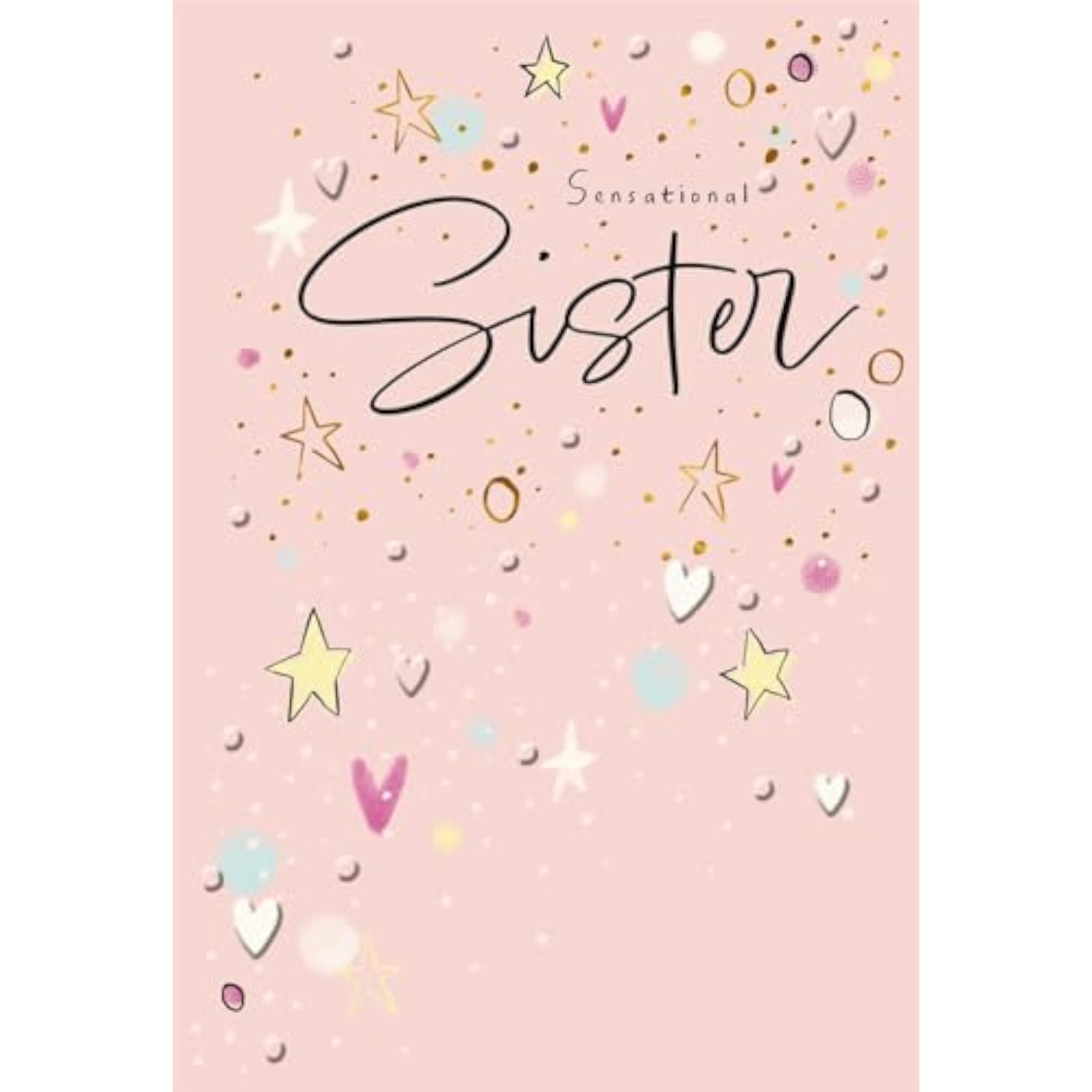 Hallmark Sister Birthday greeting card featuring a heartfelt message for a sensational sister with colorful floral design.