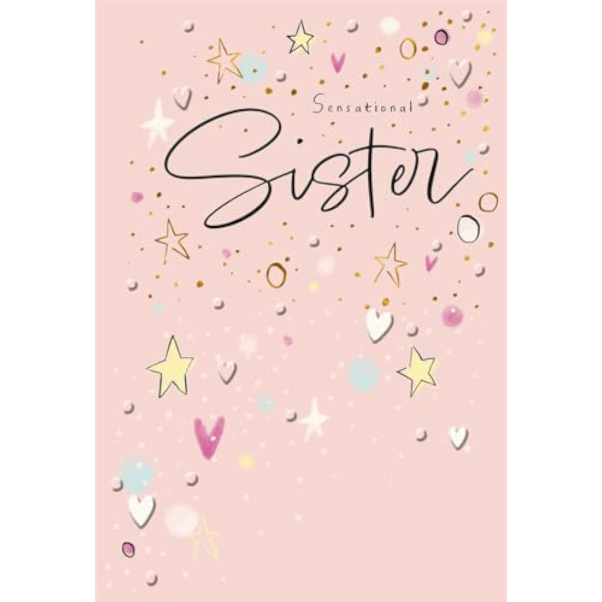 Hallmark Sister Birthday greeting card featuring a heartfelt message for a sensational sister with colorful floral design.