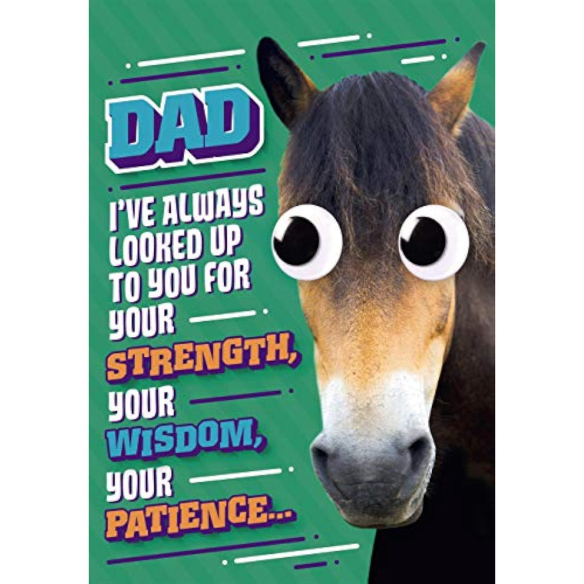Hallmark Father's Day humor pop-up greeting card featuring a fun design for dad, with colorful illustrations and playful text.