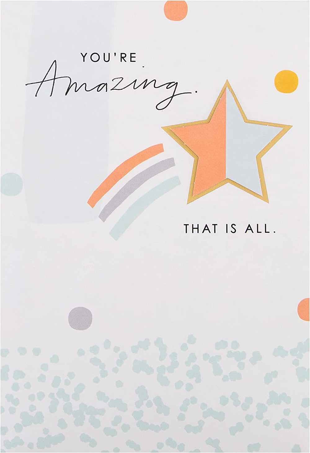 Hallmark 3D effect shooting star greeting card with colorful design and textured star elements for special occasions