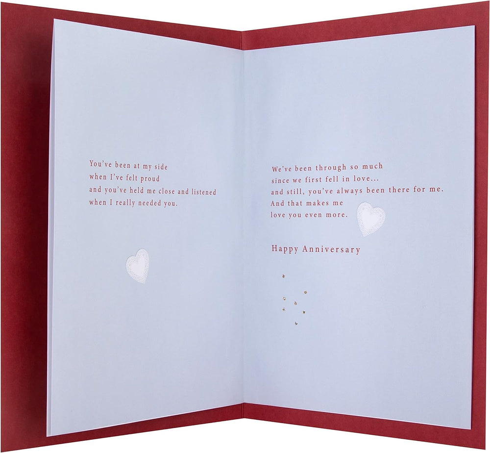 Hallmark anniversary greeting card for husband featuring a classic illustrated design and heartfelt verse.
