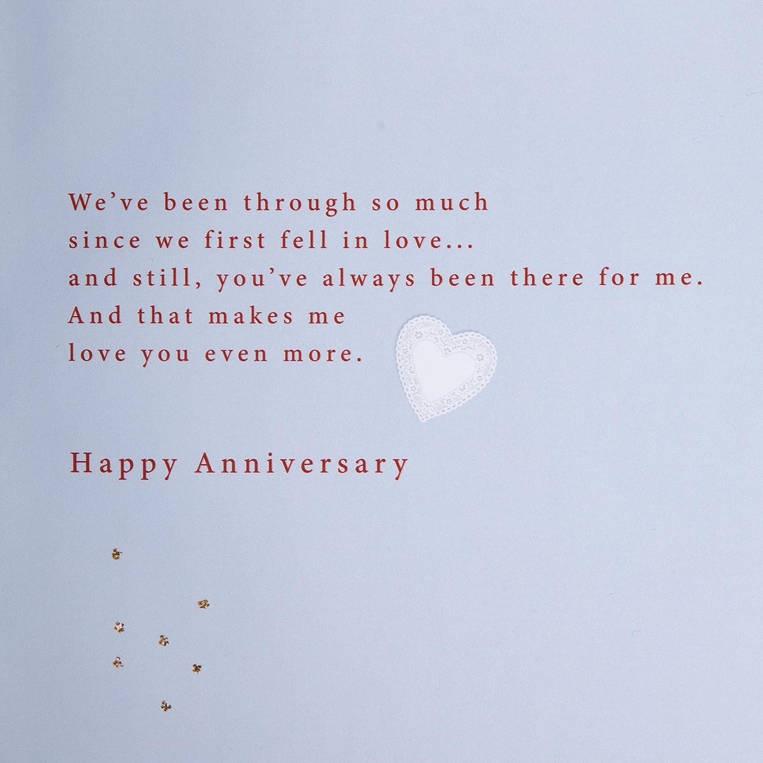Hallmark anniversary greeting card for husband featuring classic illustrated design and heartfelt verse.