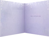 Hallmark birthday greeting card featuring contemporary illustrated fashion design with colorful, stylish illustrations.