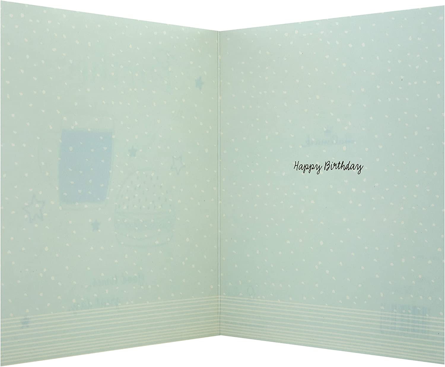 Hallmark birthday greeting card for brother featuring a glitter-embellished beer and burger design on a colorful background
