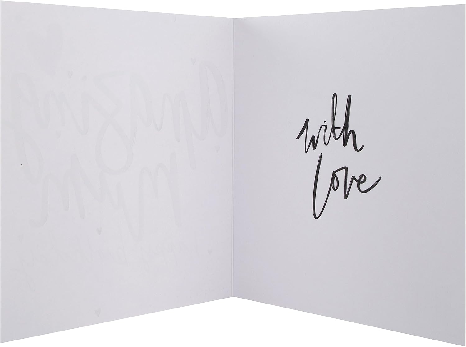 Hallmark birthday greeting card for mum with a contemporary heart design, featuring colorful floral accents and elegant lettering.