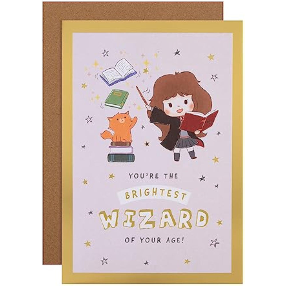 Hallmark birthday open card with "75" greeting, colorful design, and festive message for celebrating a 75th birthday.