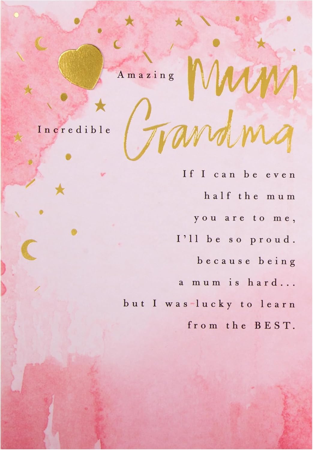 Hallmark classic Mother’s Day card with heartfelt verse, featuring sentimental design for mum and grandma, beautiful greeting card.