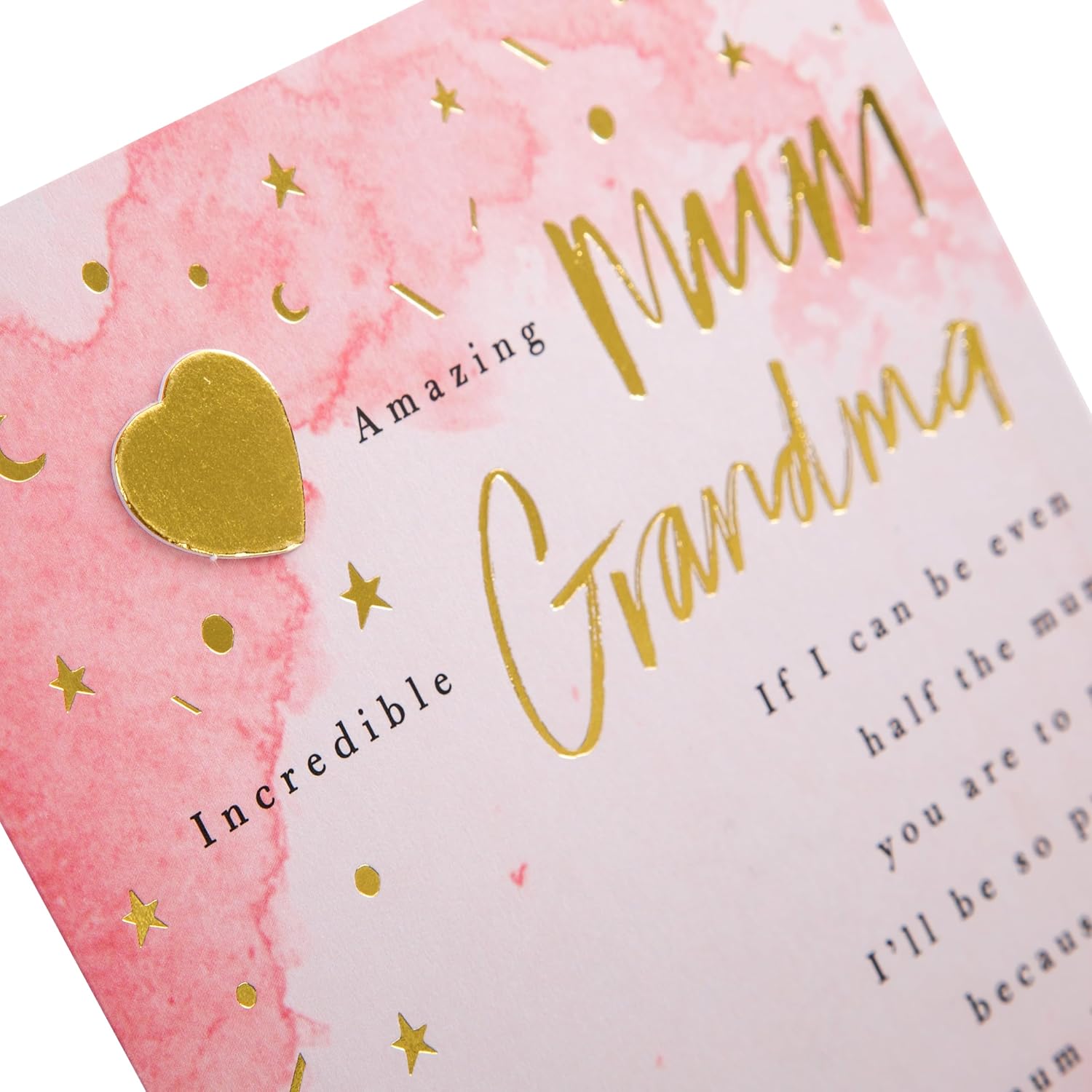 Hallmark Mother's Day greeting card featuring heartfelt verse for mum and grandma, with sentimental and beautiful floral design.