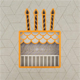 Hallmark contemporary layered laser cut birthday card with intricate designs and colorful accents for special celebrations.
