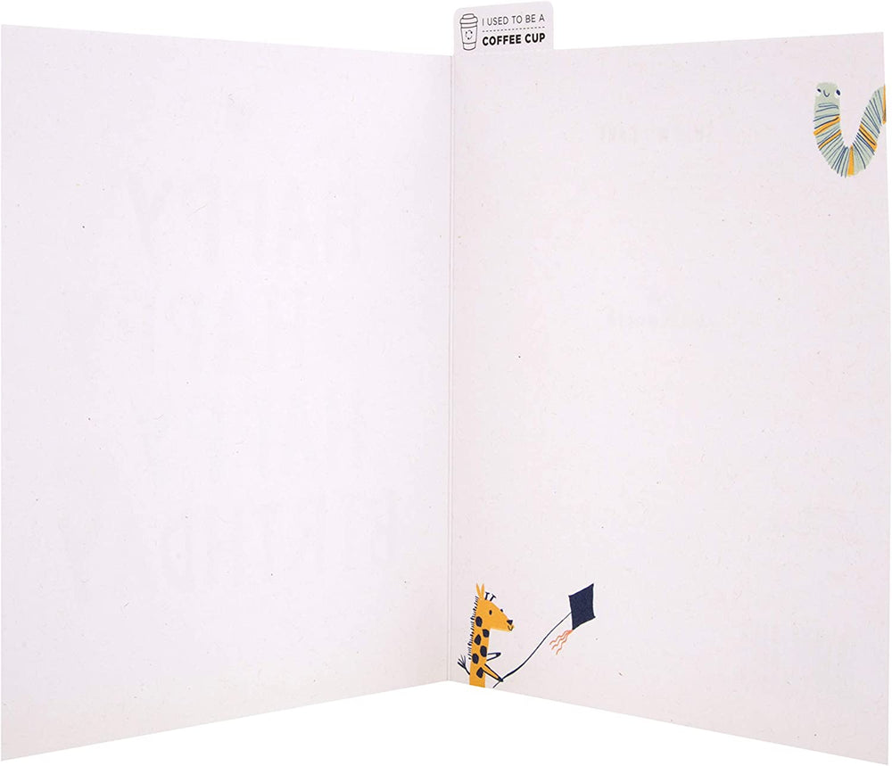 Hallmark greeting card featuring a cute animal illustration design for birthdays, with colorful and charming artwork.