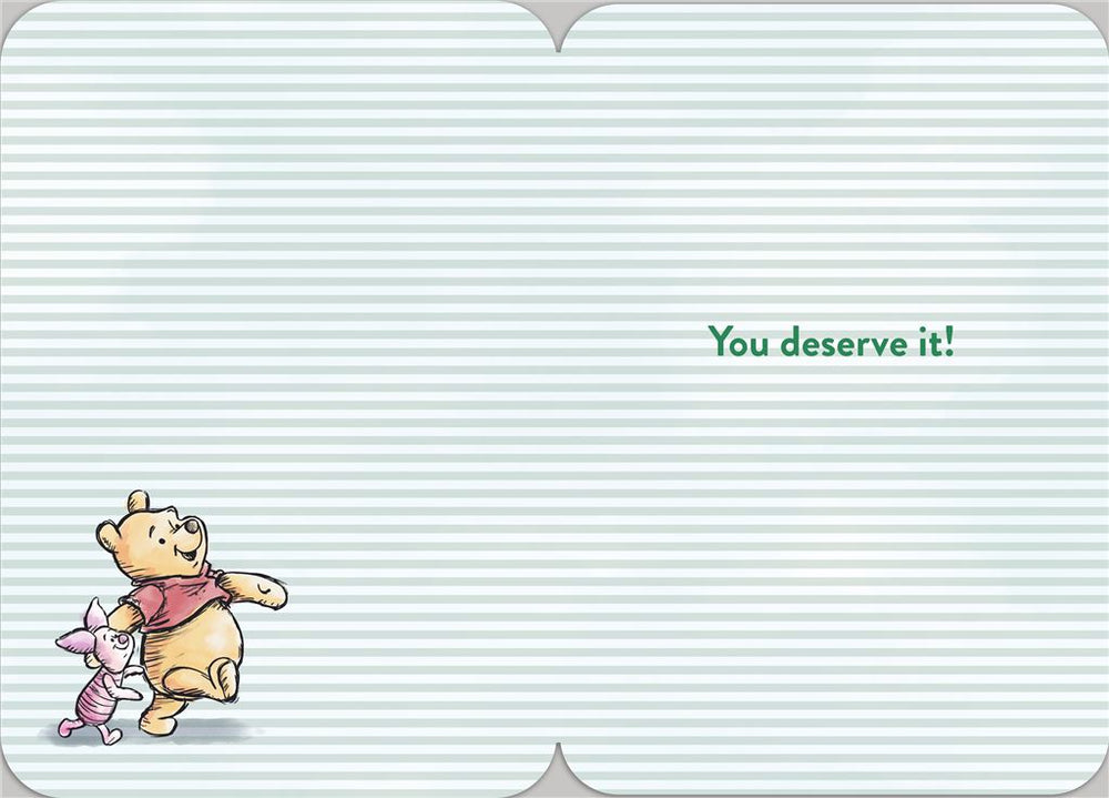 Hallmark Winnie the Pooh birthday greeting card for Grandad featuring cheerful illustration and "Happy Birthday" message.