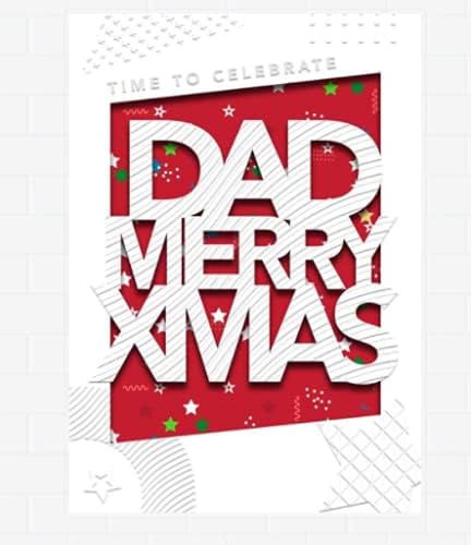 Hallmark Dad Christmas greeting card with festive design and heartfelt message celebrating dads during the holiday season.