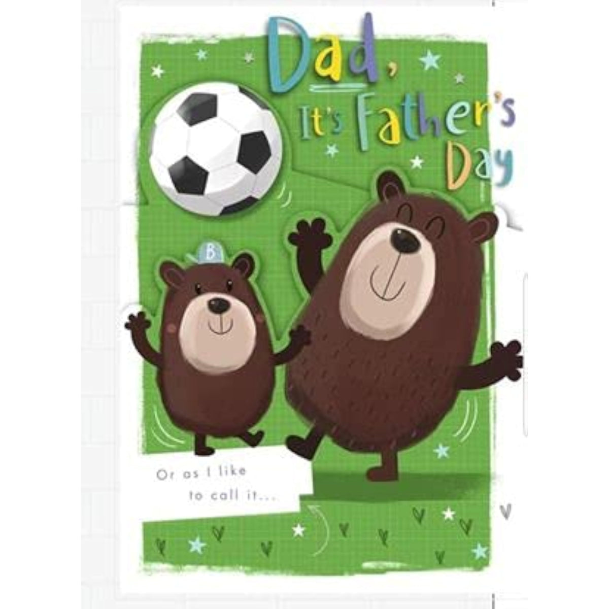 Hallmark Dad Father's Day greeting card featuring a bear design and heartfelt message for dads on Father's Day.