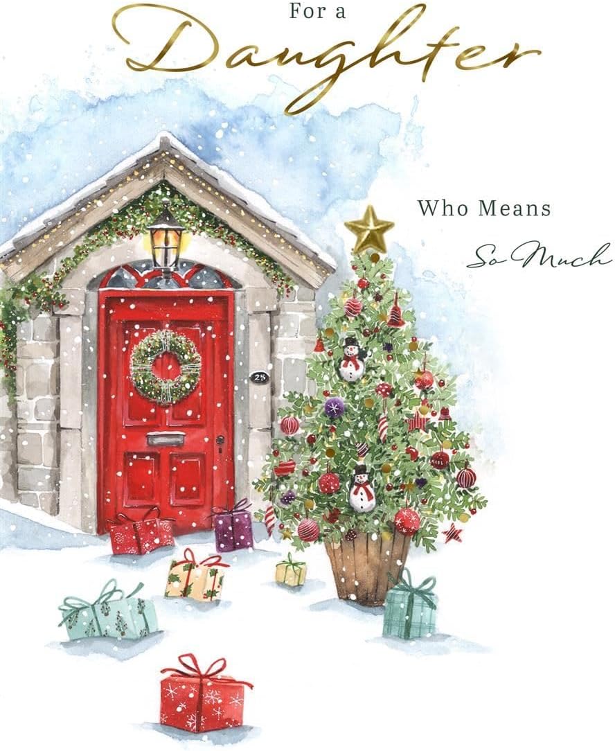 Open Hallmark Daughter greeting card featuring heartfelt message and decorative design, perfect for expressing love and appreciation.