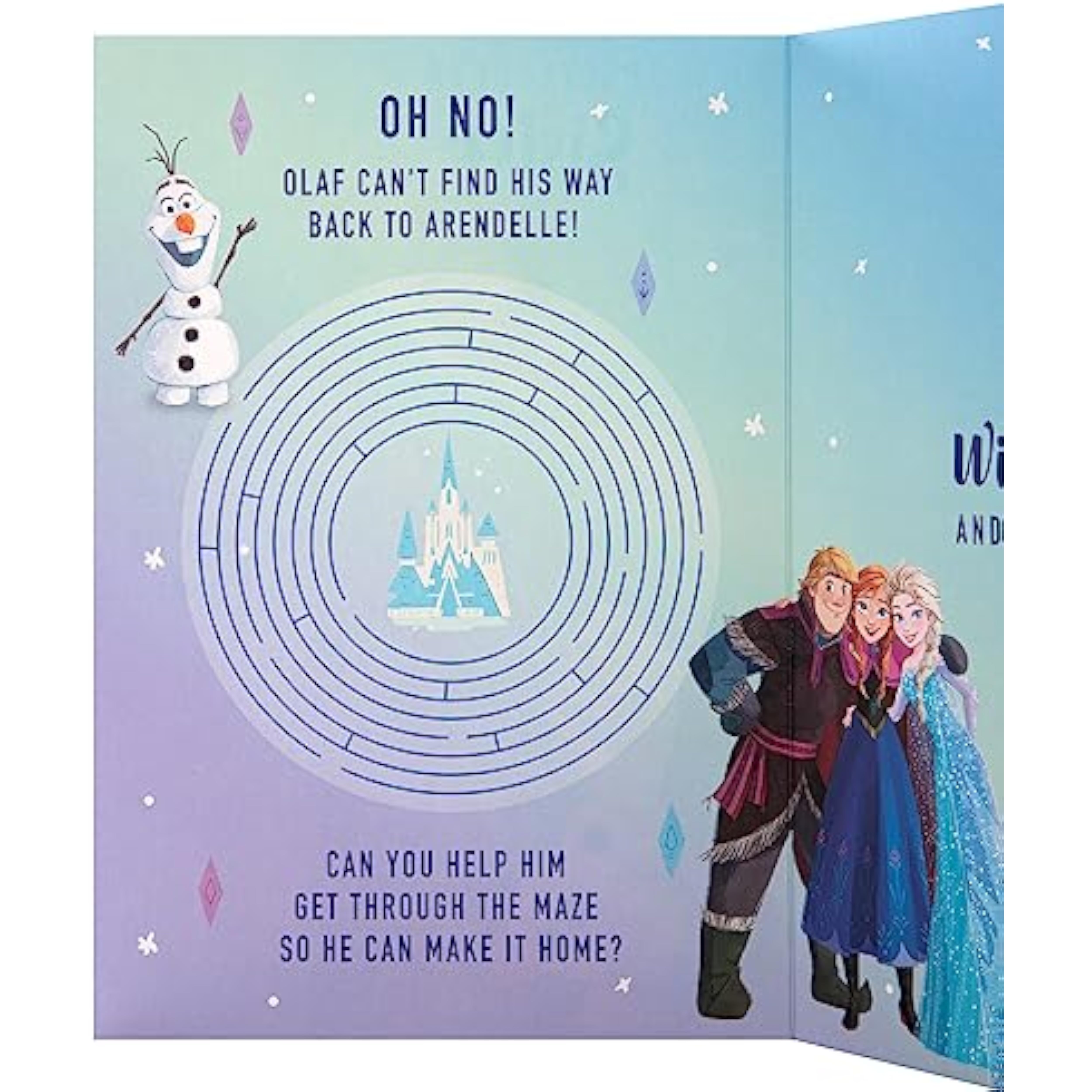Hallmark Disney Frozen sister birthday greeting card featuring characters from the Frozen movie for celebrating a special occasion.