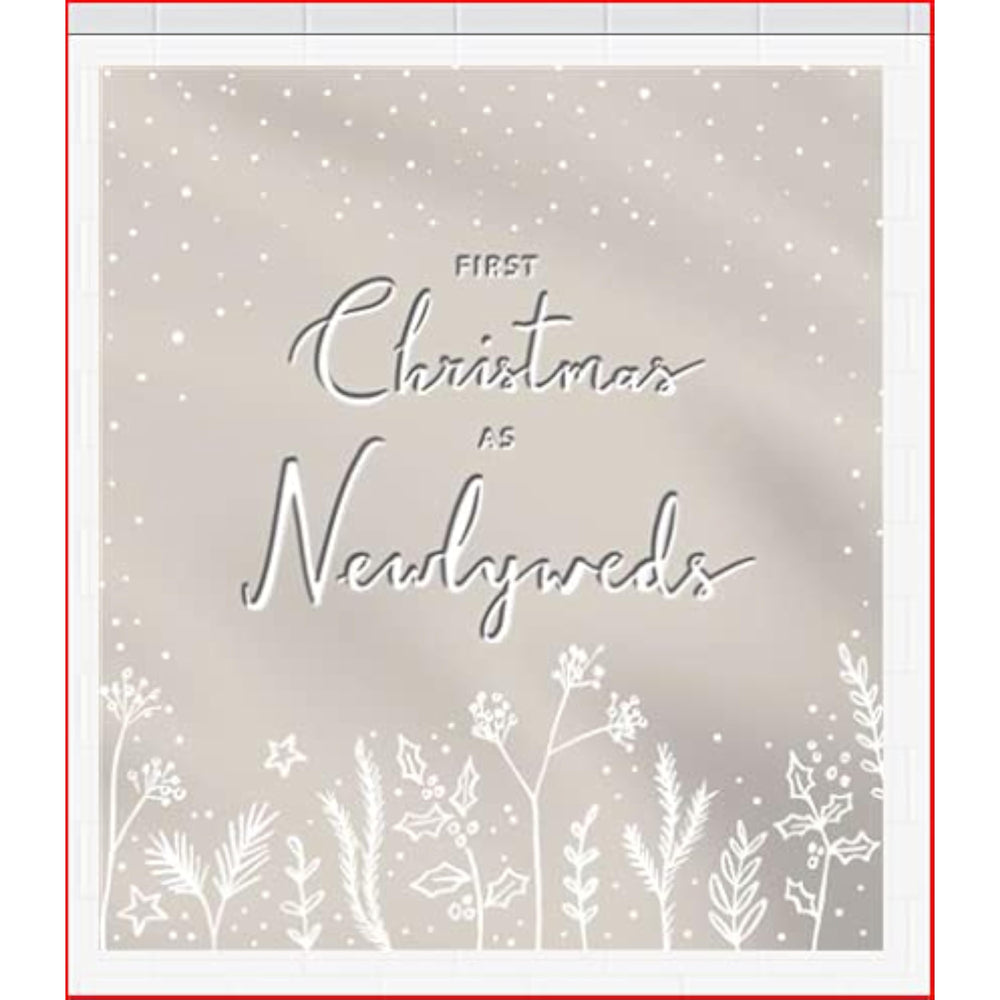 Hallmark First Christmas as Newlyweds greeting card with festive holiday design and heartfelt message for newly married couples.
