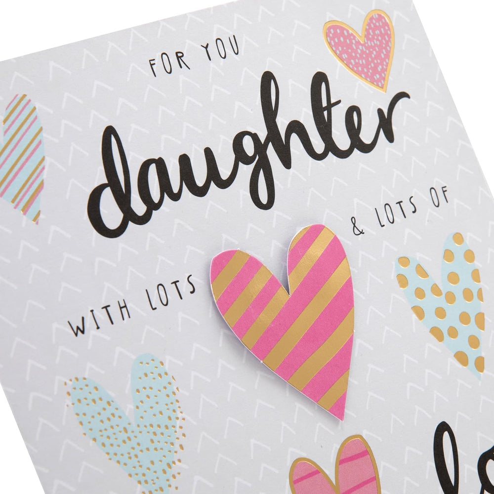 Hallmark For You Daughter greeting card with colorful floral design and heartfelt message, perfect for expressing love and appreciation