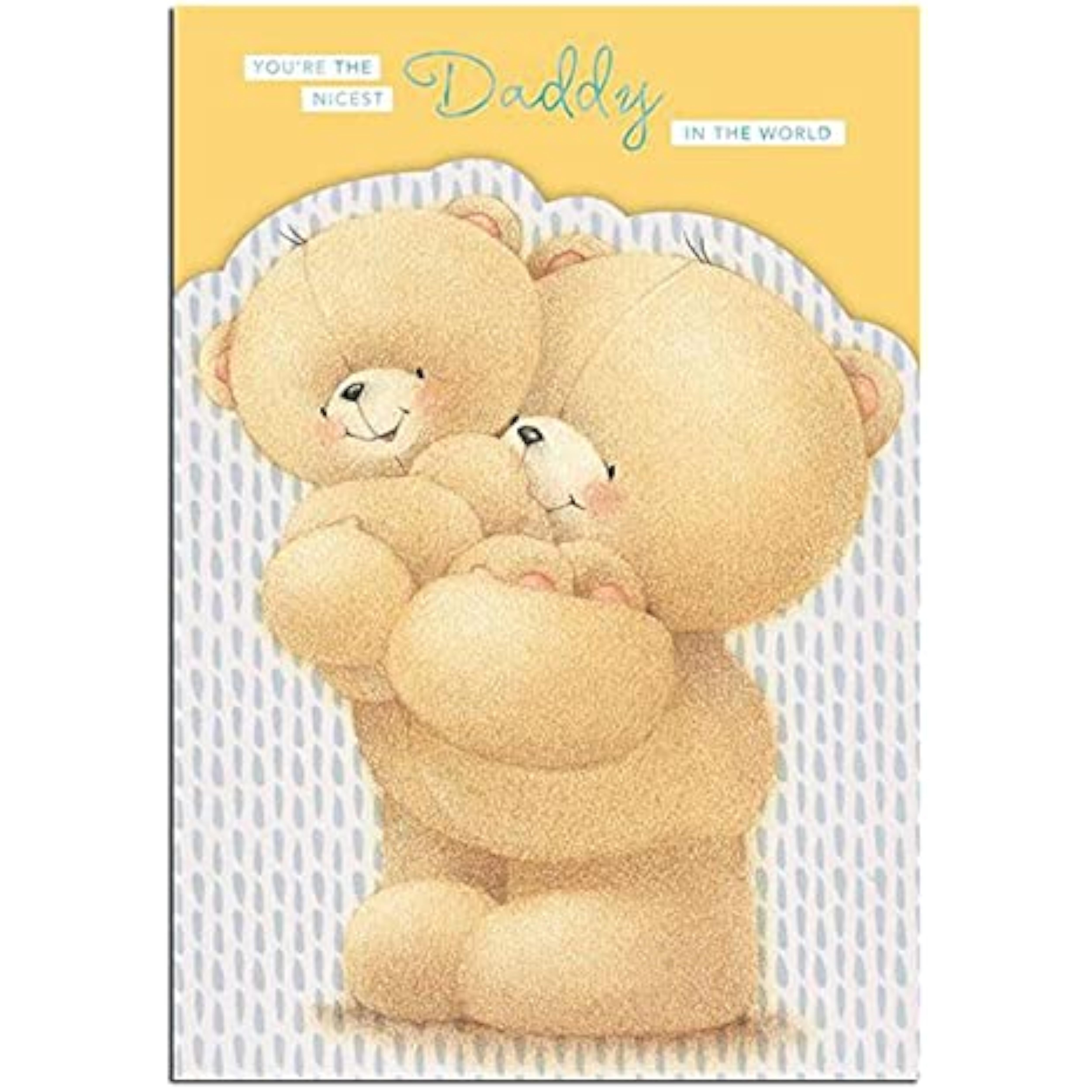 Hallmark Forever Friends Father's Day card with heartfelt message for dad, featuring colorful illustrations and decorative design.