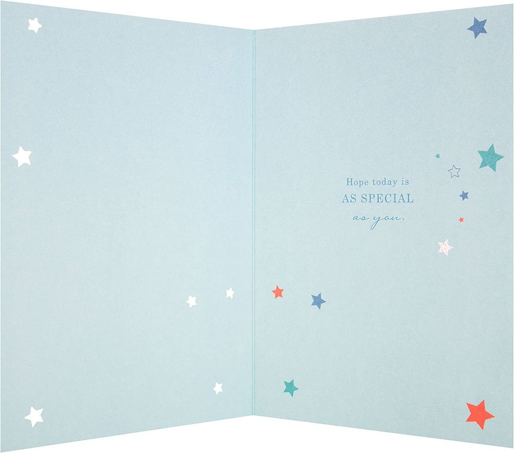 Hallmark Godson birthday card titled "Special" featuring colorful design, medium size, perfect for celebrating a special occasion.