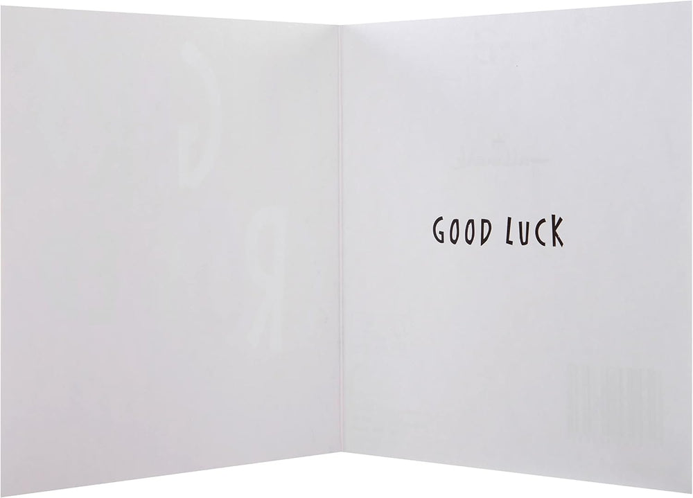 Set of 10 Hallmark Good Luck greeting cards in two bright, colorful designs, perfect for celebrating special occasions.